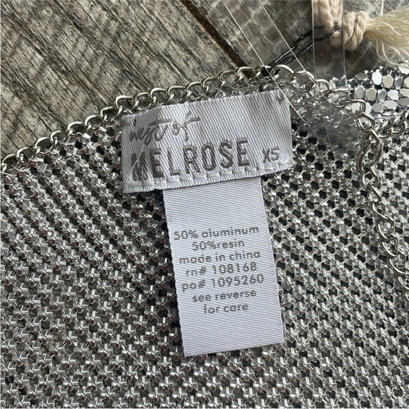 Tilly's WEST OF MELROSE Chain Mail Halter Top Size XS. - Picture 7 of 8